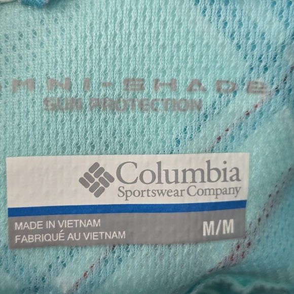 Columbia Omni-Shade Long Sleeve Button down Shirt Medium - Picture 3 of 4